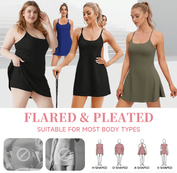 🔥LAST DAY SALE 50% OFF💥Ultimate Tummy Control Backless Active Dress