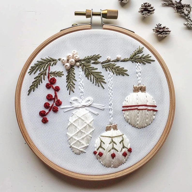 (🌲Early Christmas Sale - 49% OFF) Christmas Embroidery KIT, 🎁Buy 2 FREE SHIPPING