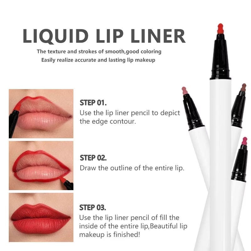 🔥2025 New Arrival -🔥4 Colors Liquid Non-Stick Waterproof Lip Liner