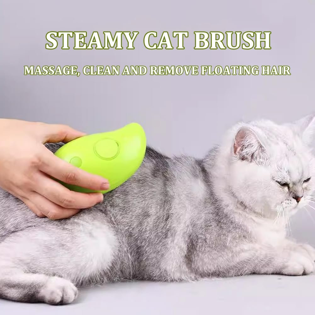 2023 Christmas Hot Sale🔥✨Steamy Cat Brush💕