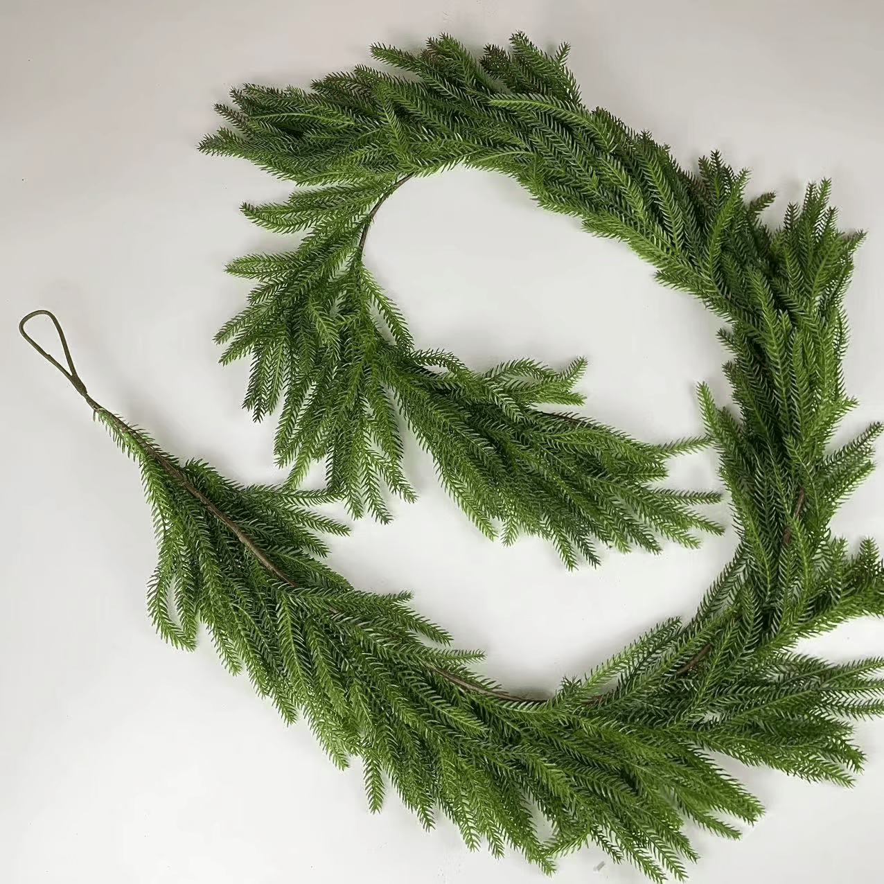 🎄(🔥Black Friday Sale: Save at least $20)🎄✨Natural Christmas Greenery - Real Touch Norfolk Pine Garland🌲