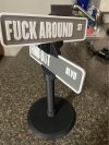 🔥Last Day Promotion - 60% OFF🎁🤣F Around/Find Out Street Sign Desk Decoration | Funny Desk Gift