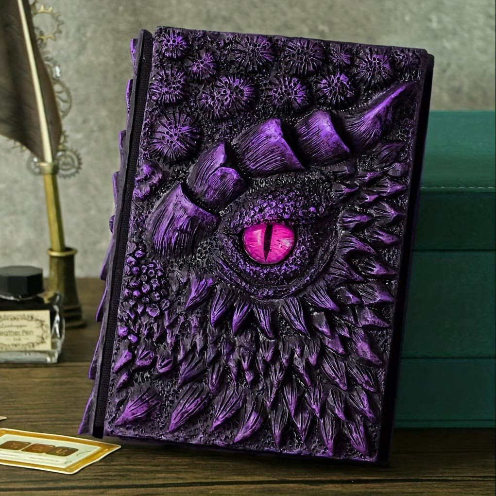 Handmade 3D Dragon Eye Engraved Notebook🎁Buy 2 Free Shipping