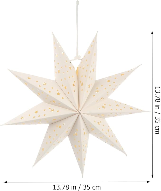 🎁TikTok Last Day Sale - 70% OFF🔥9-Pointed Star Lantern Lampshade for Christmas, New Year, Wedding, and Birthday Decorations