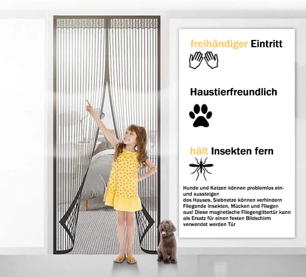 🔥Letzter Tag Verkauf 49% Rabatt 🔥Magnetische Fliegengittertür