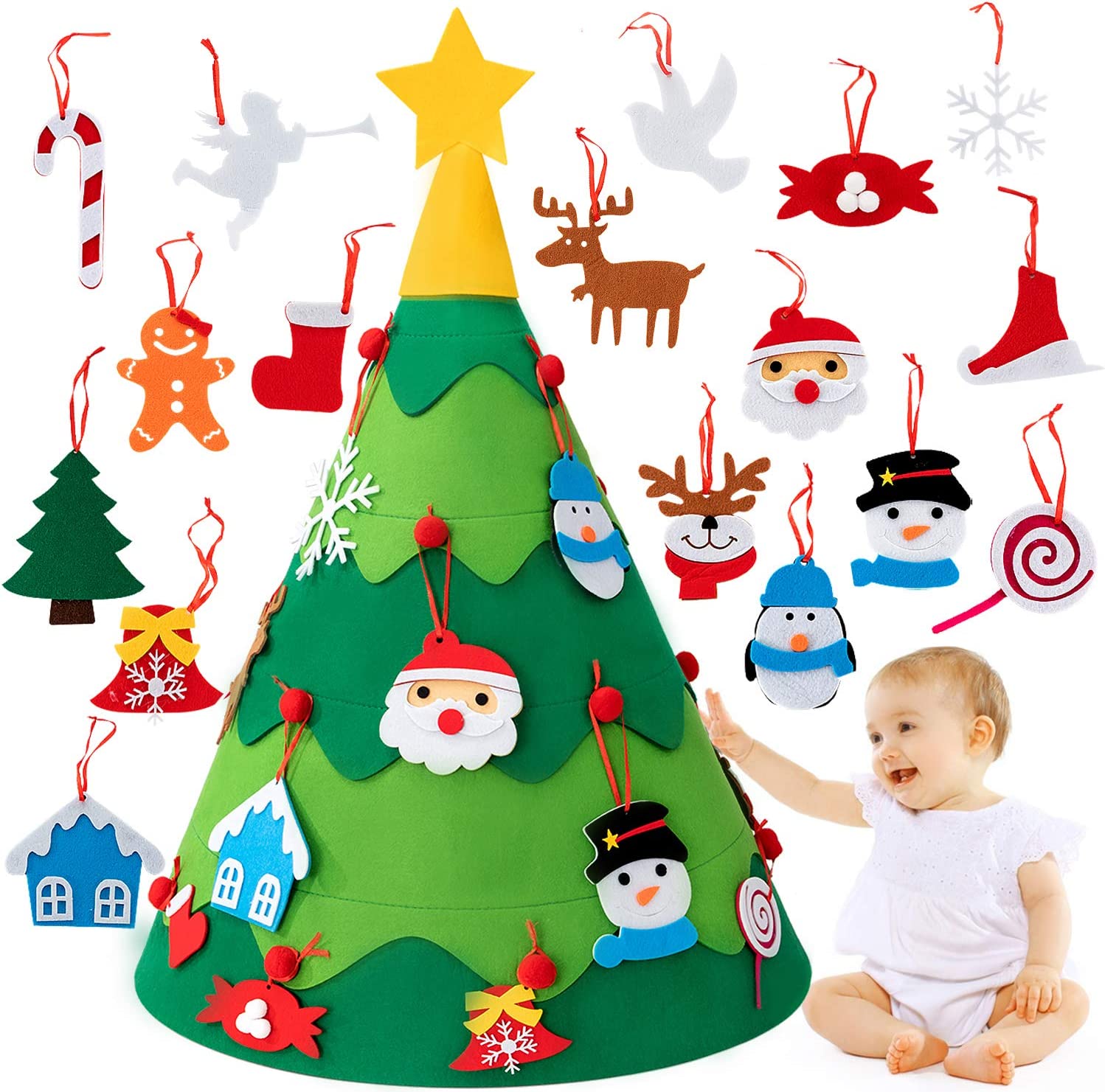 💥LAST DAY SALE 50% OFF💥3D DIY Felt Christmas Tree