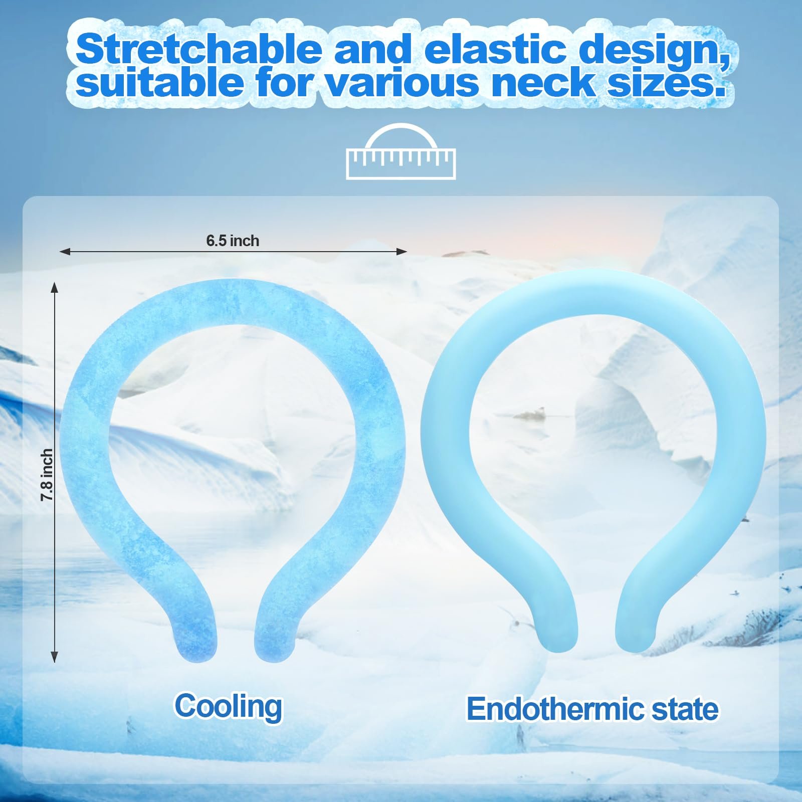 ⏰LAST DAY SALE 50% OFF🧊Reusable Cooling Neck Ring – Long-Lasting Sweat-Free Relief