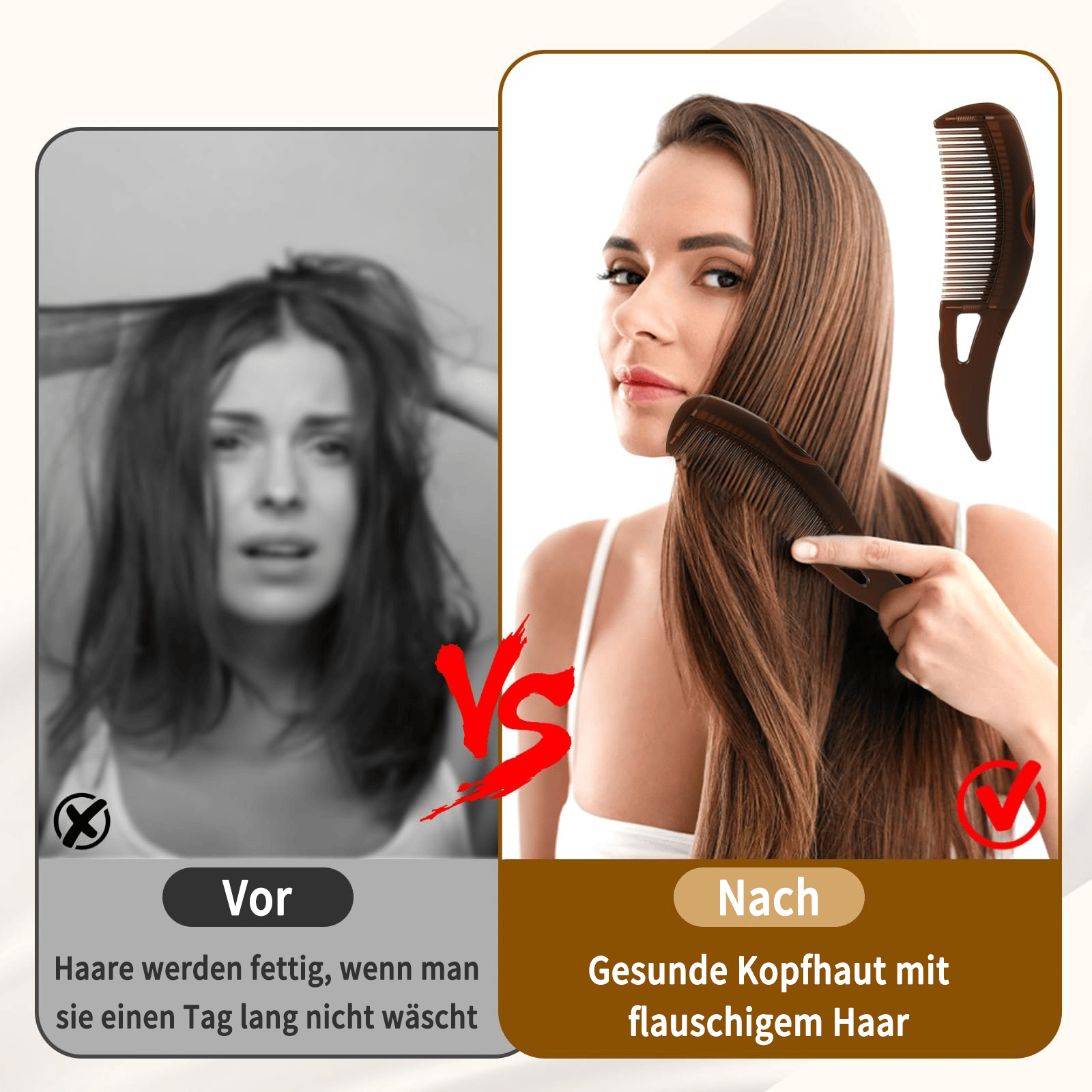 🔥 Waschfreie Kopfhaut- und schuppenfreie Massagebürste