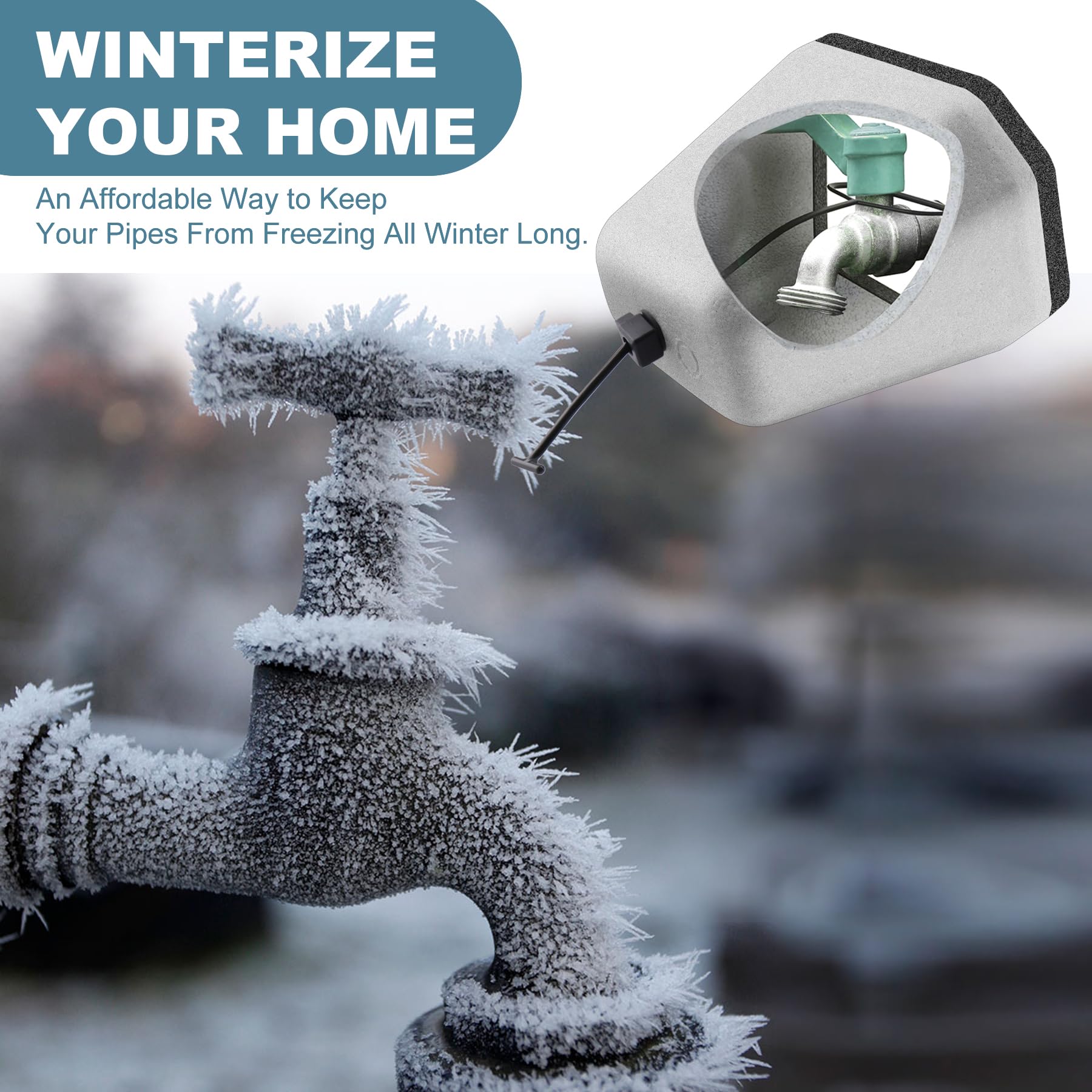 (🌲EARLY CHRISTMAS SALE - 50% OFF) Outdoor Faucet Cover for Winter