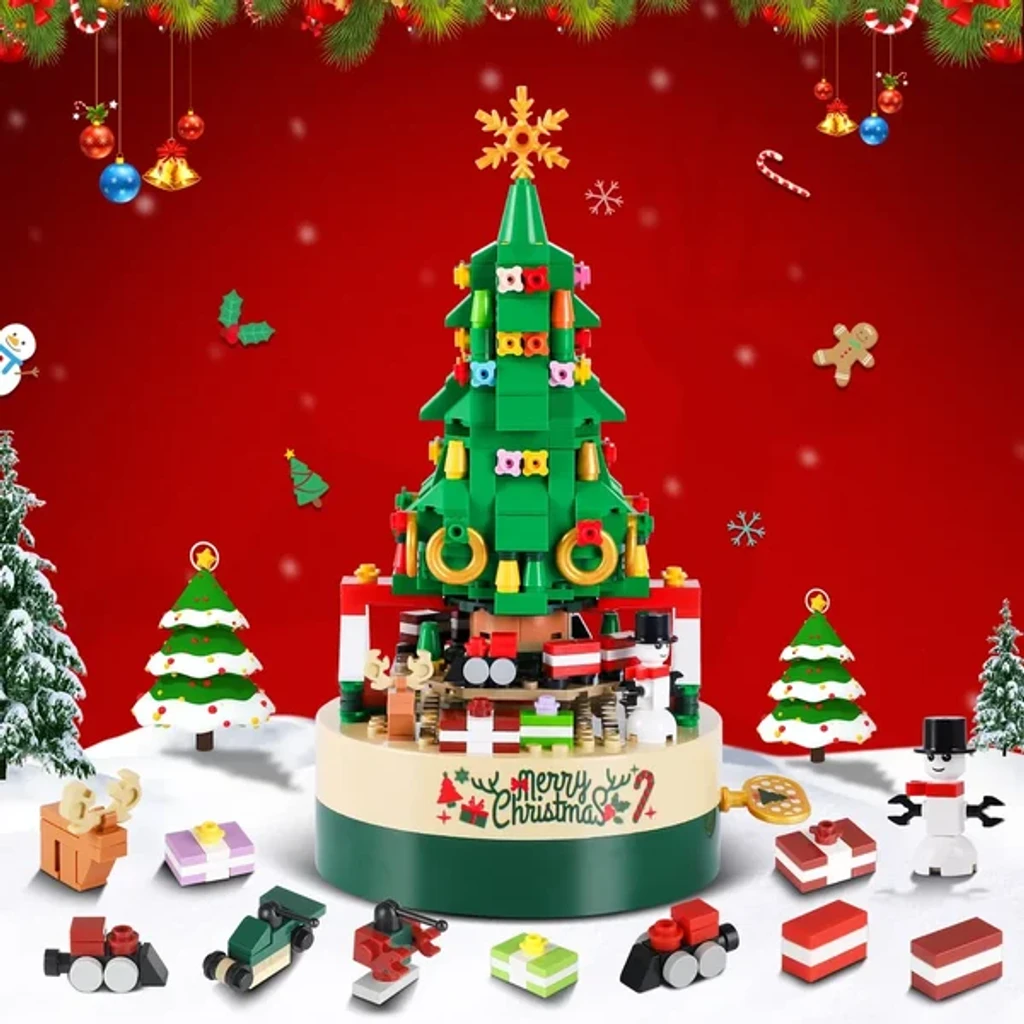 (🎄Early Christmas Sale - 50% OFF) 🔥DIY Christmas Tree Brick Music Box - 🚚Buy 2 Get Free Shipping