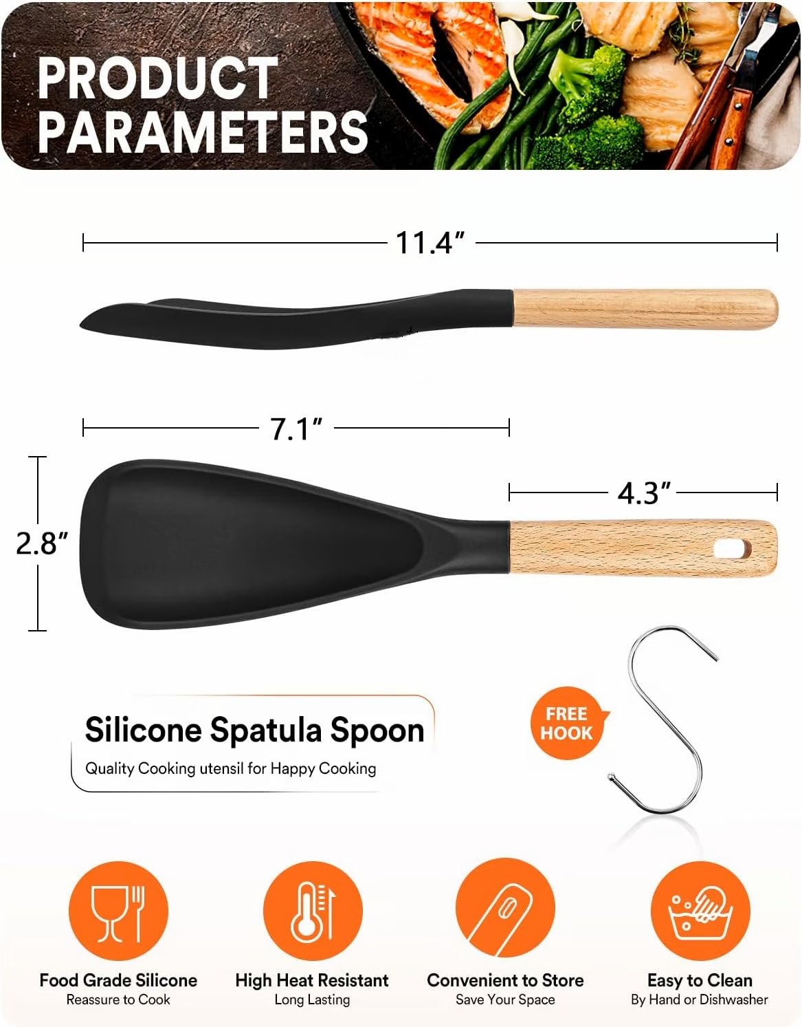 🔥Last Day 49% OFF - Multifunction Spatula Cooking Spoon