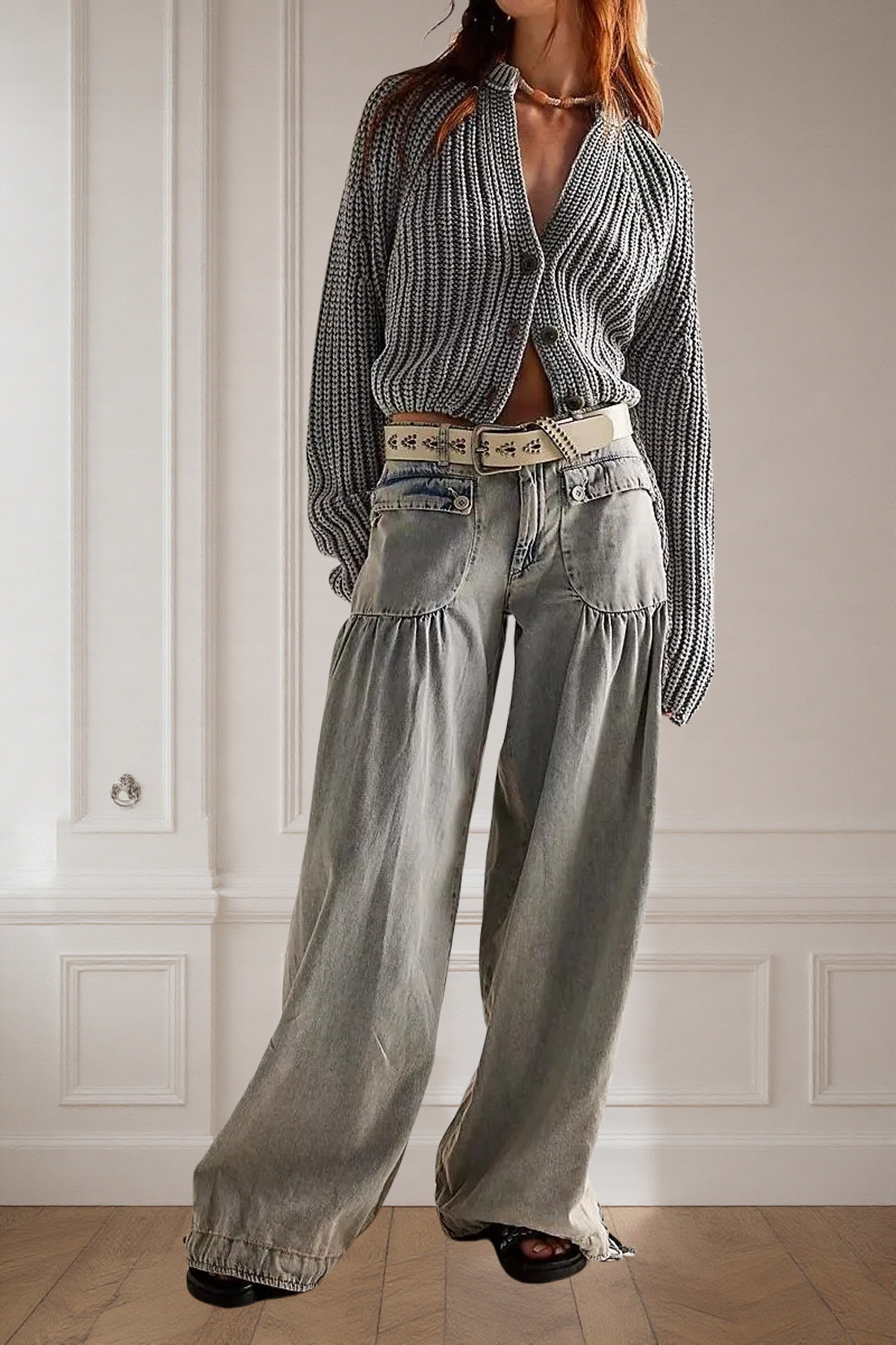 🔥LAST DAY 50% OFF🔥2025 New In Lotus Tube Jeans(BUY 2 FREE SHIPPING)