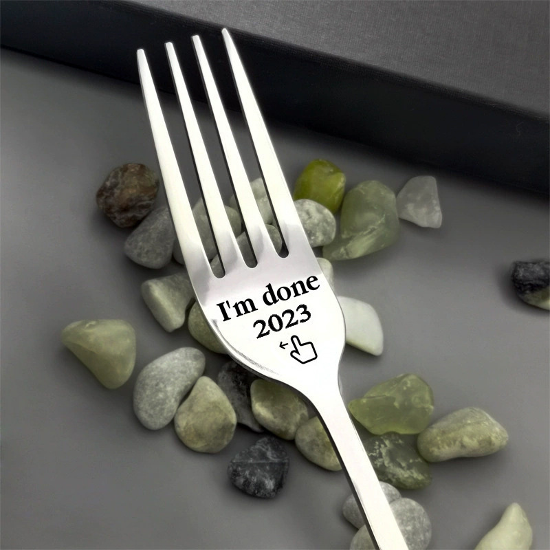 (🎉Last Day Promotion 50% OFF) 💝Engraved Fork (With Gift Box) - Buy 4 Get Extra 20% OFF & Free Shipping