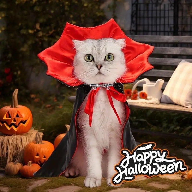 🎁TikTok Last Day Sale - 70% OFF🧛🧛Halloween Vampire Count Pet Cloak