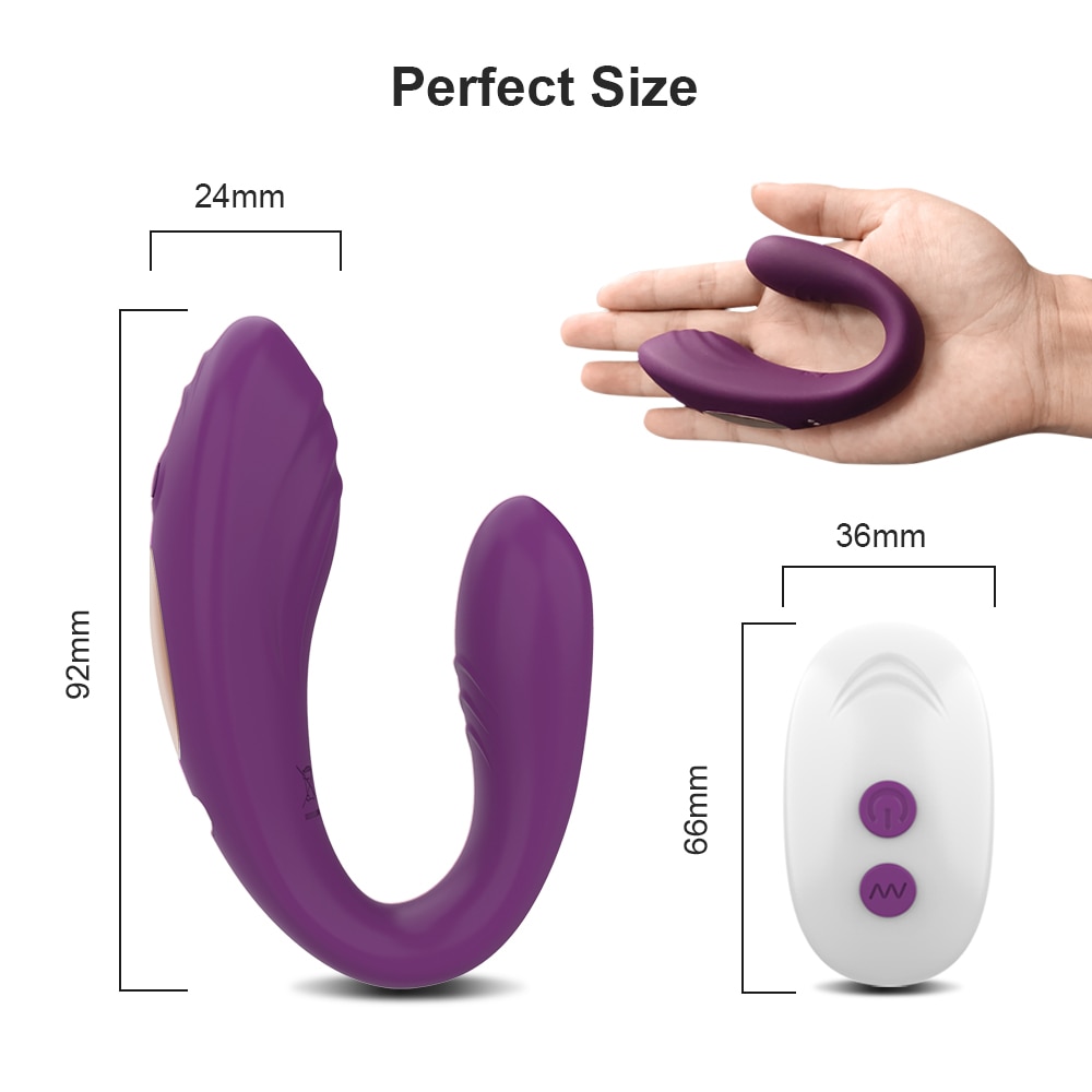 SHEMESIX - Couple Flirt Sex Egg Vibrator USB Rechargeable G-spot Orgasm Stimulator