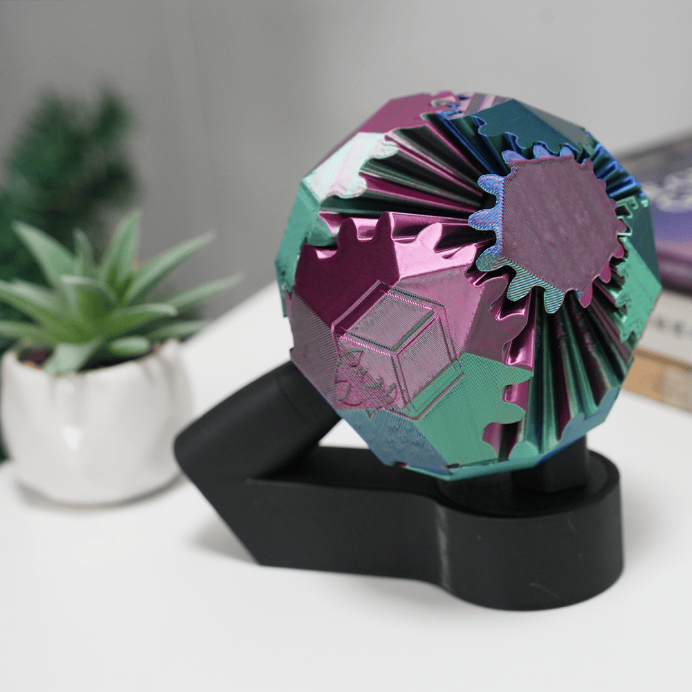 🔥Last Day Promotion 50% OFF🔥3D Printed Electric Rotating Gear Ball