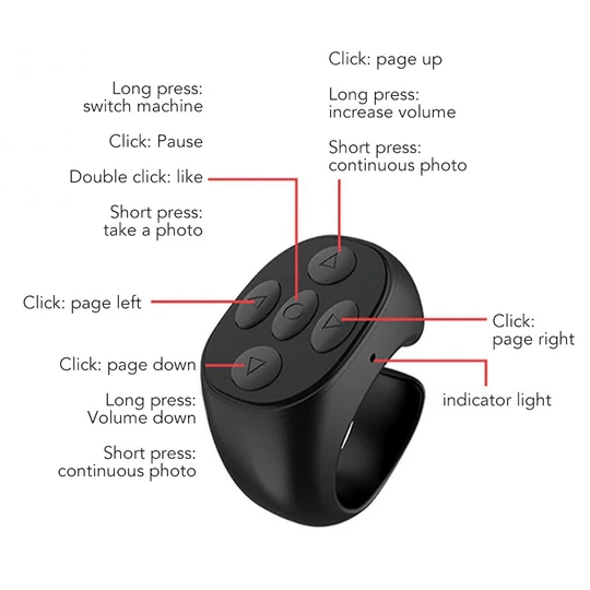 🔥YEAR-END CLEARANCE 60% OFF⏳Fingertip Wireless Bluetooth Remote Control