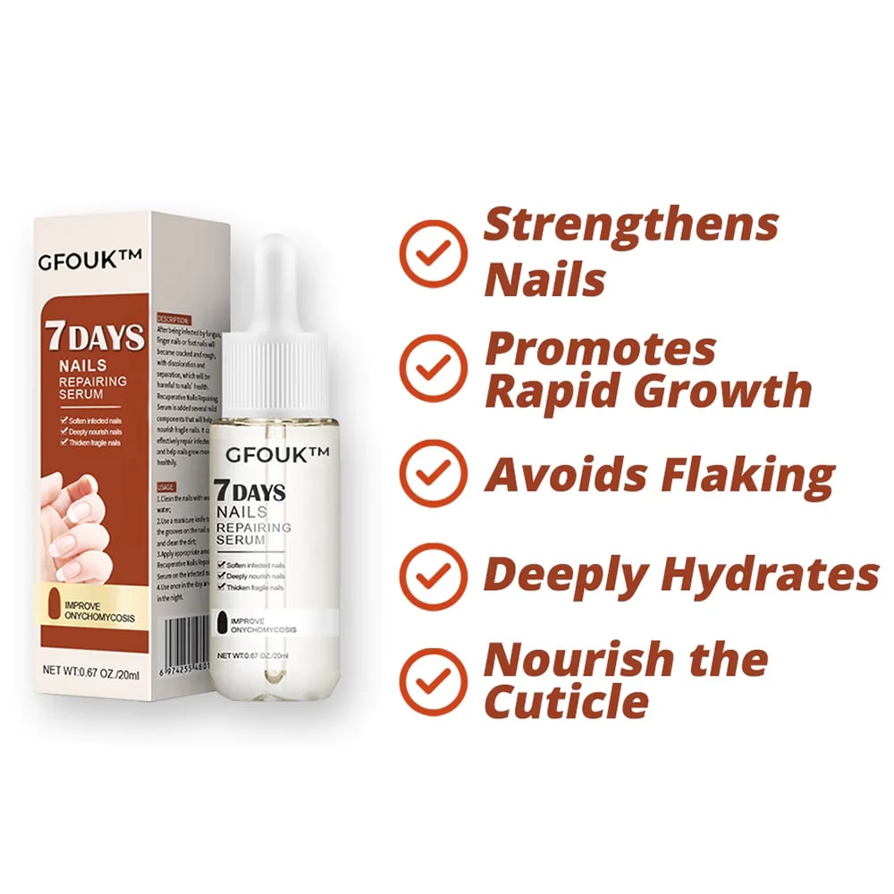 🔥Last Day Promotion 50% OFF🔥7 Days Nail Growth and Strengthening Serum - Buy 3 Get 1 Free