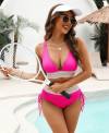 🎁Letzter Tag 2025 Bikini- Sets mit hoher Taille und Bauchkontrolle im Farbblockdesign