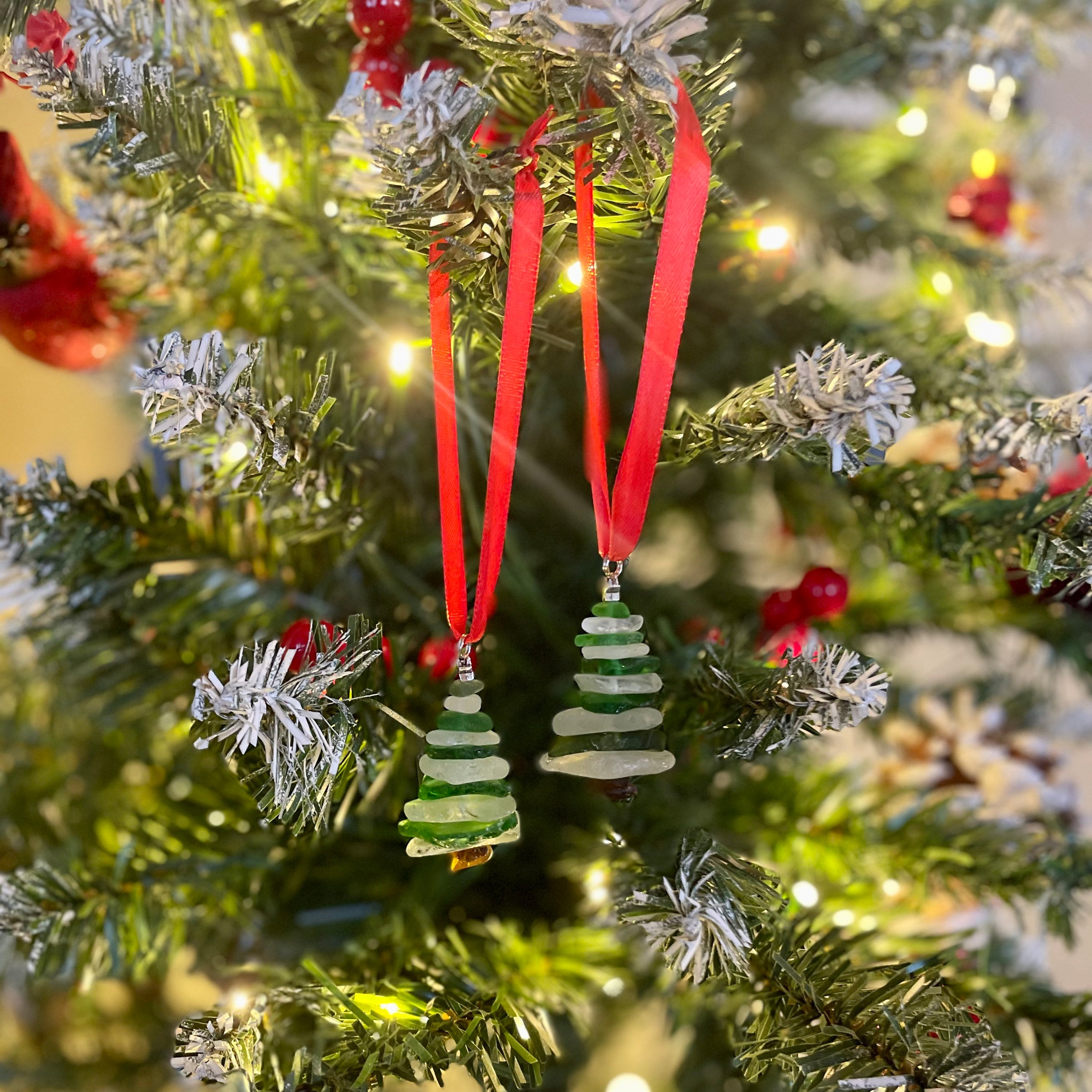 ❤LAST DAY 49% OFF🔥🎄Lake Erie Sea Glass Christmas Tree Ornament
