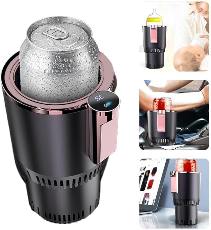 🔥Last Day Promotion - 60% OFF🎁🥤Premium 2-in-1 Smart Car Cup Warmer Cooler