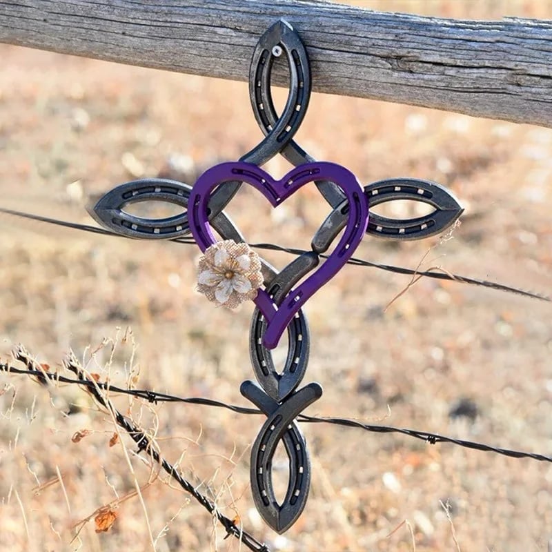 Christmas Pre-sale SAVE 49%🎄Natural Horseshoe Cross With Heart