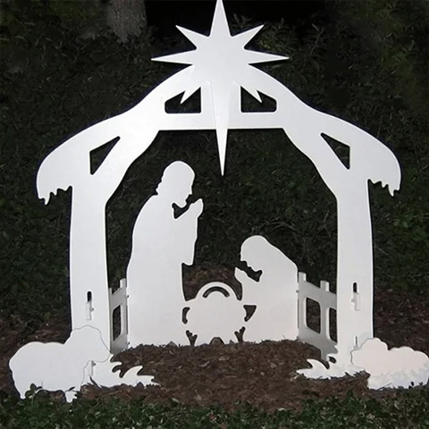 Jesus Nativity Scene Sign-BUY 2 FREE SHIPPING