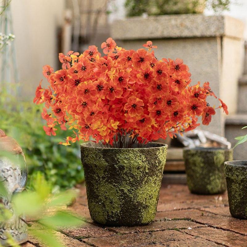 Realistic Fall Fake Flowers UV Resistant