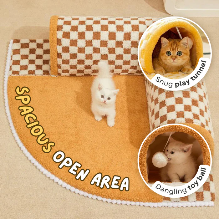 🔥This Week's Special Offer 49% OFF - 2-in-1 Funny Pet Tunnel  Bed😻