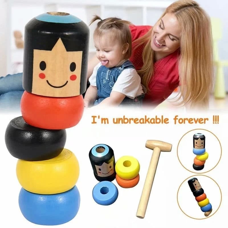 ⏱️Last Day Clearance Sale 50% OFF - Unbreakable Wooden Man Magic Toy