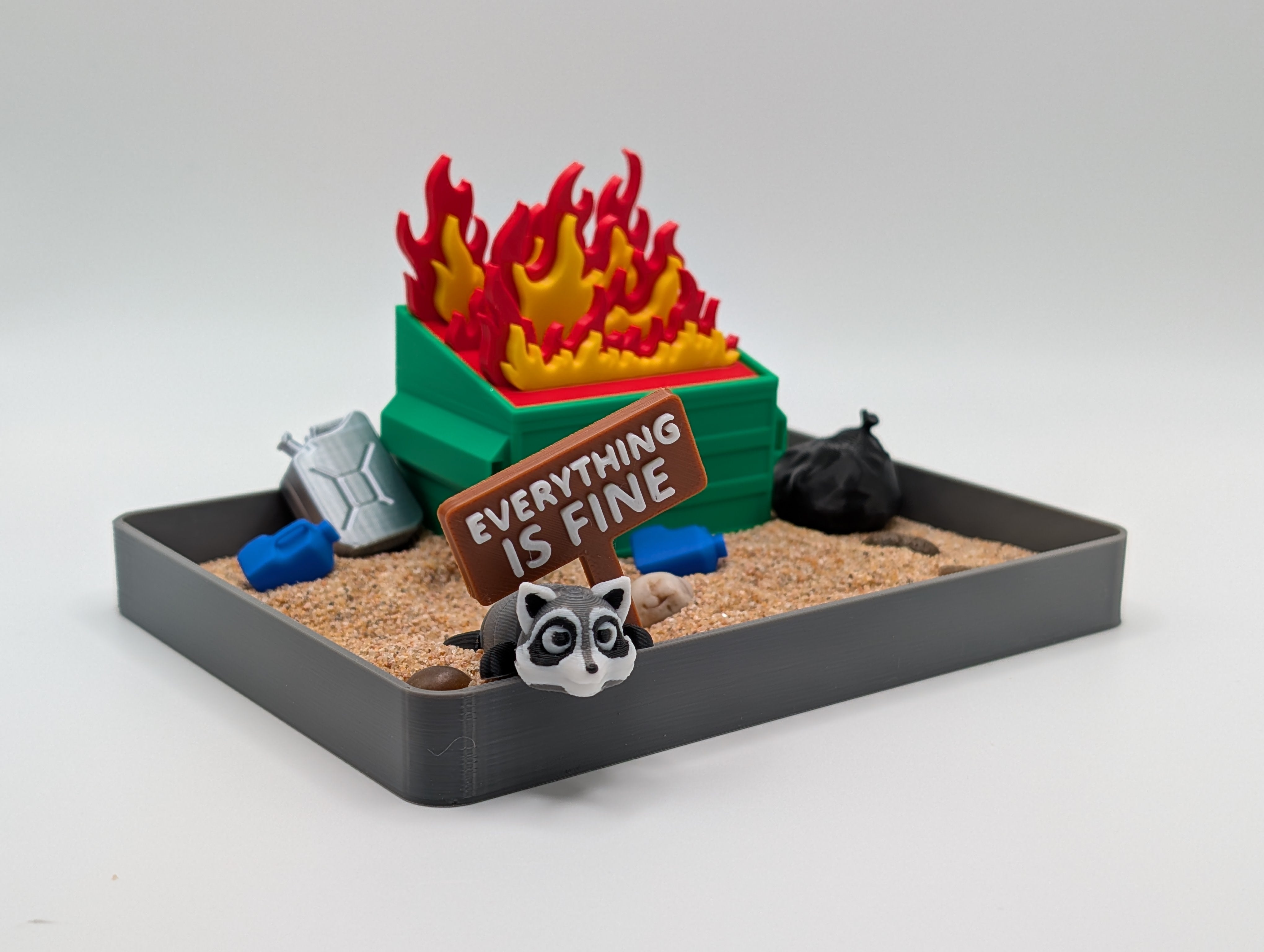 🔥LAST DAY 50% OFF🦝Dumpster Fire Zen Garden