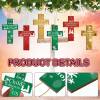 (🌲Early Christmas Sale - 49% OFF)🎁Hanging Wooden Cross Decoration 6-pack