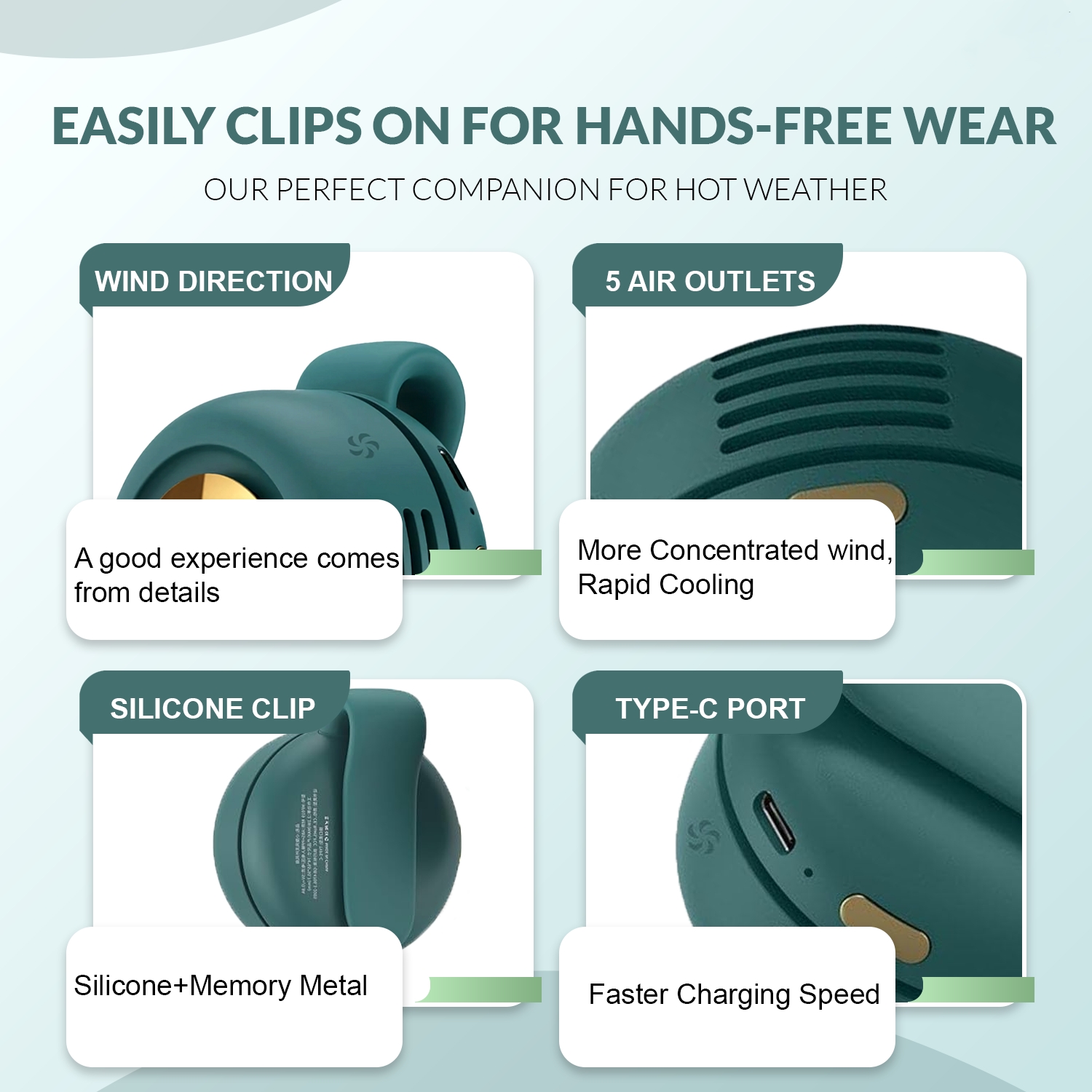 🔥Last Day Promotion 70% OFF🔥Clip-On Fan⚡️Buy 2 Free Shipping