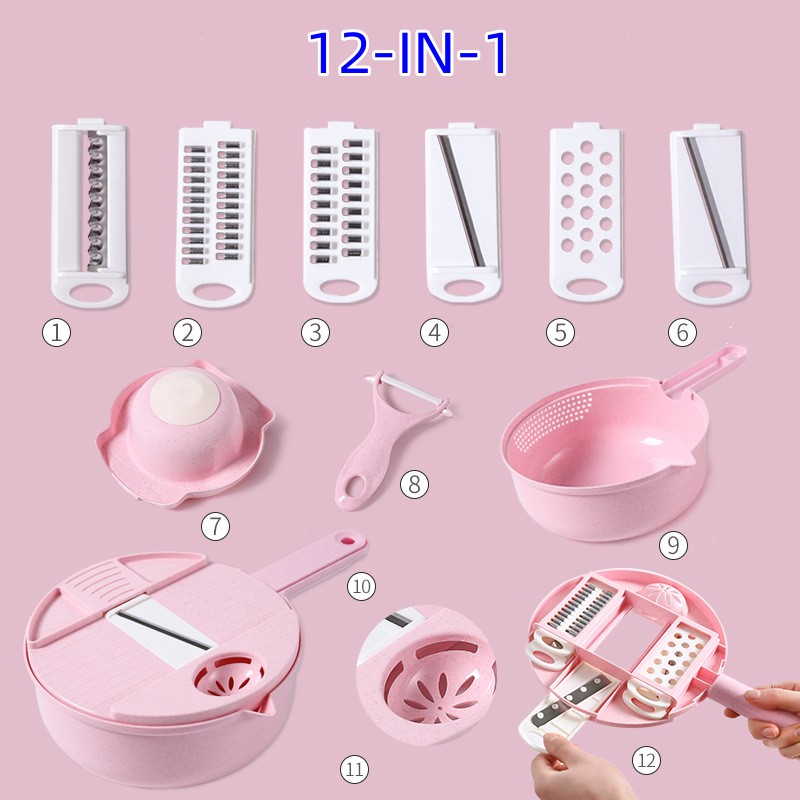 👩‍🍳Hot Sale ✨12-IN-1 Multi-Function Food Chopper