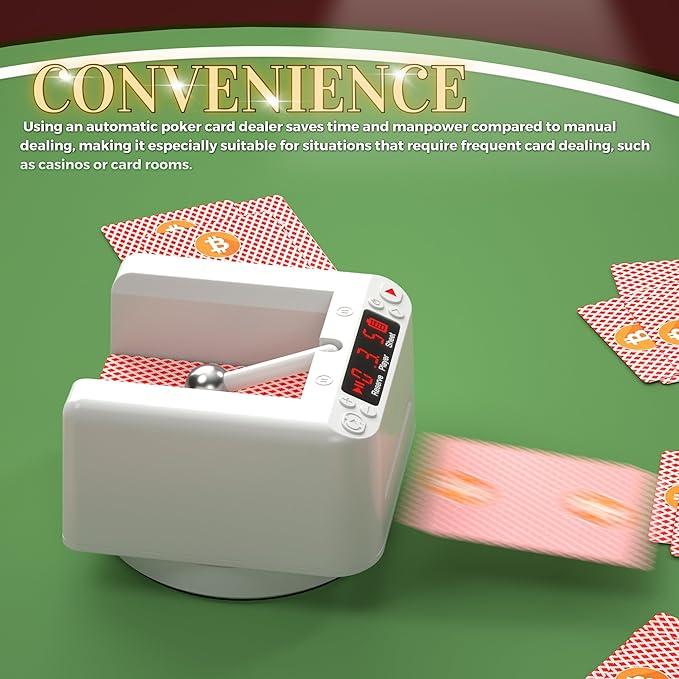 🔥Last Day Promotion - 70% OFF🎁360° Rotating Card Dealer Machine for UNO/ Poker Games