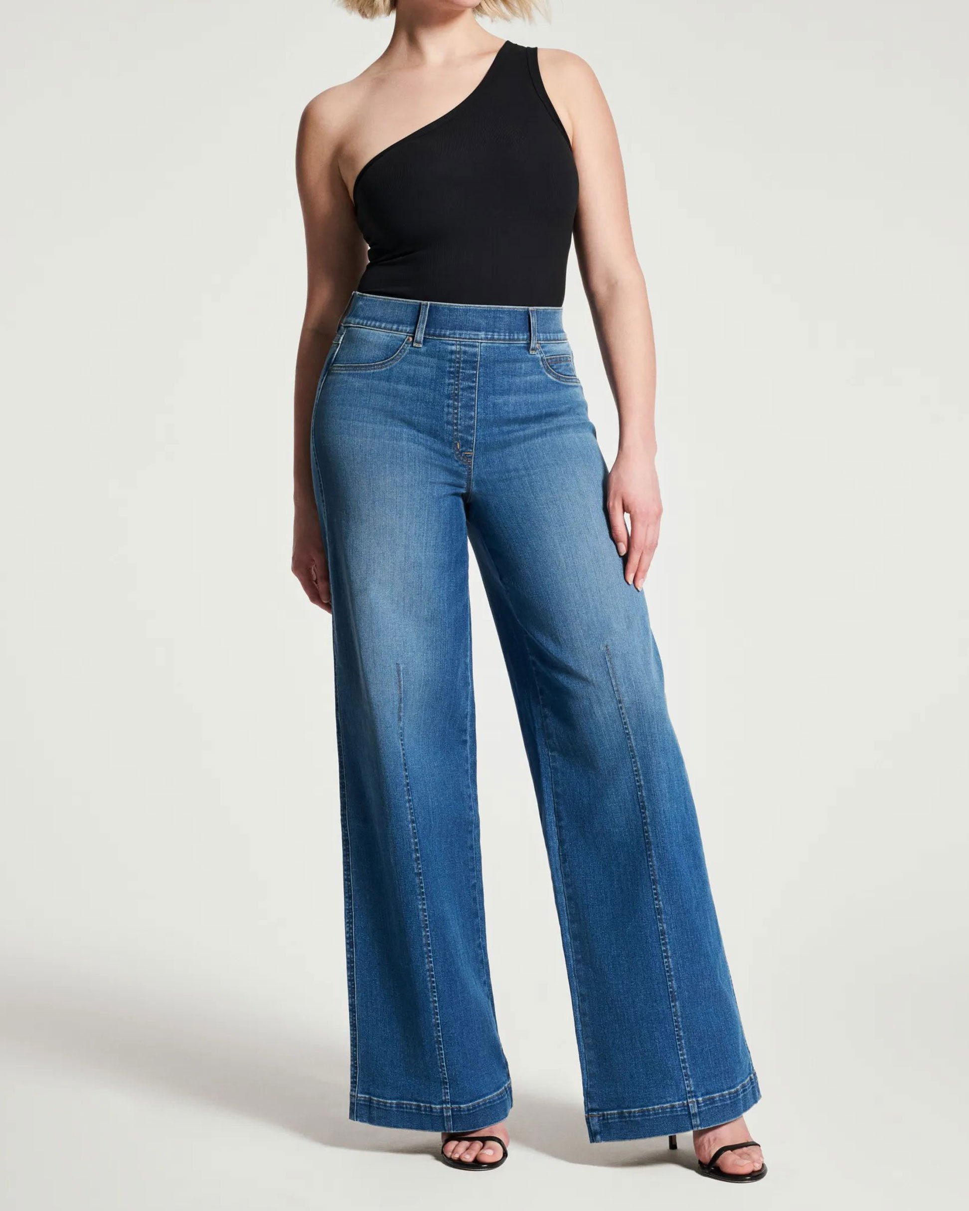 🔥Limited Time Sale 70% OFF🎉Seamed Front Wide Leg Jeans (Buy 2 Free Shipping)