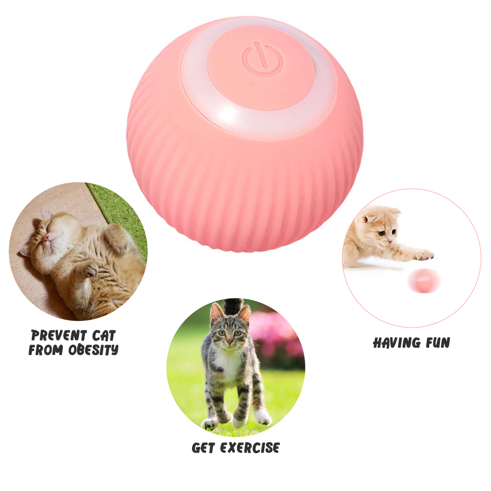 (🌲Early Christmas Sale- SAVE 48% OFF)Smart Cat Toys Automatic Rolling Ball👍BUY 3 GET 2 FREE(5PCS)&FREE SHIPPING