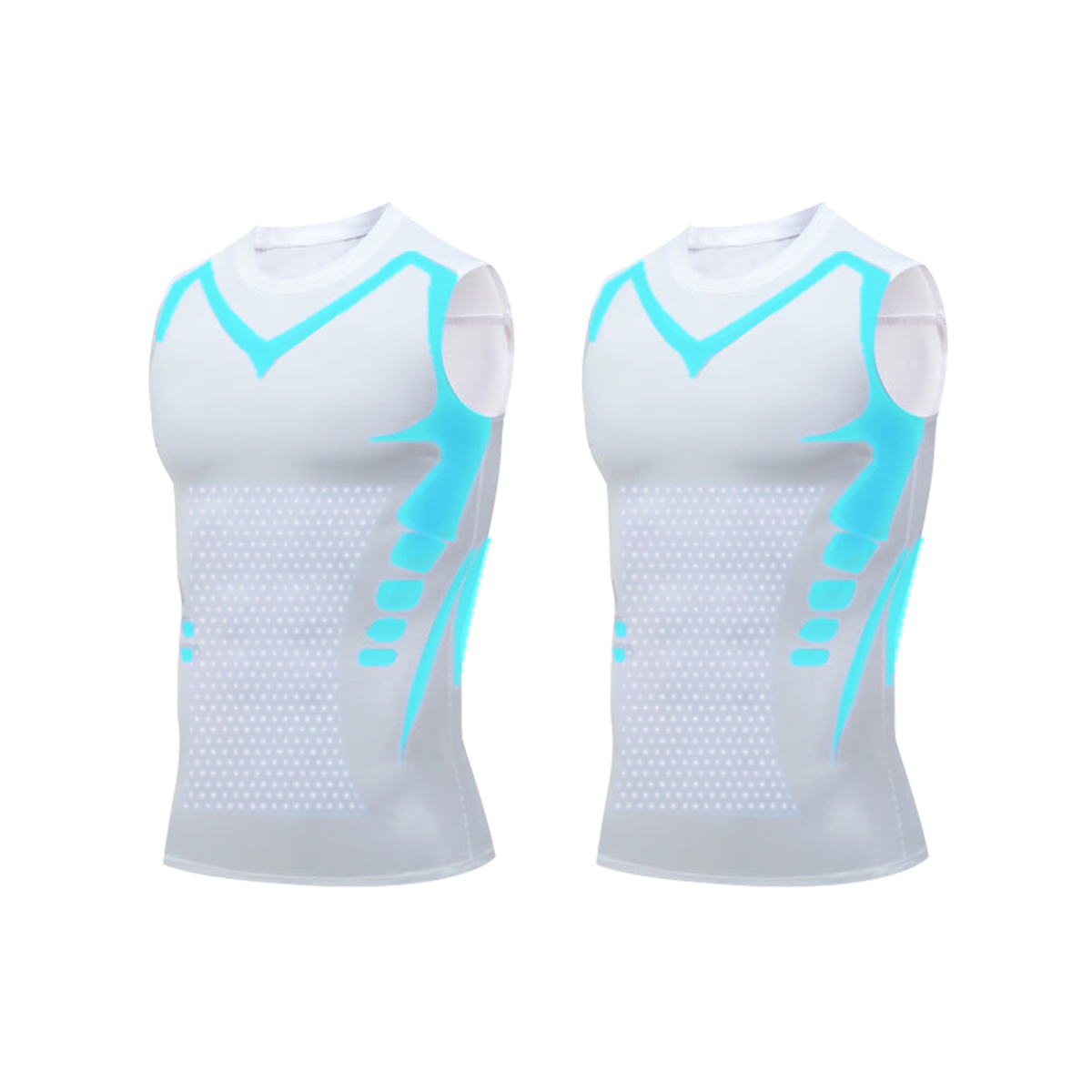 🚀2023 New Version ENERGXCELTM Ionic Shaping Vest,Comfortable and breathable ice-silk fabric,For men to build a perfect body