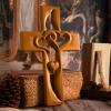 ✝️100% Handmade Intertwined Hearts Wooden Cross(𝐒𝐦𝐢𝐭𝐡 𝐇𝐚𝐧𝐝𝐦𝐚𝐝𝐞®)