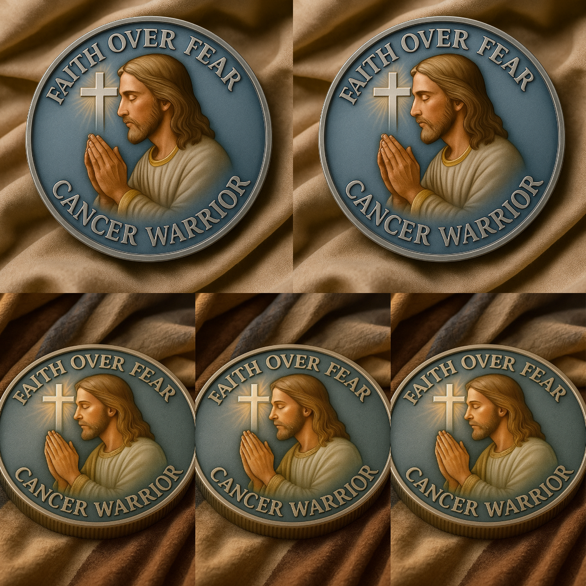 🏆Flash Sale 60% OFF - 🙏✝️ Cancer Warrior Prayer Coin