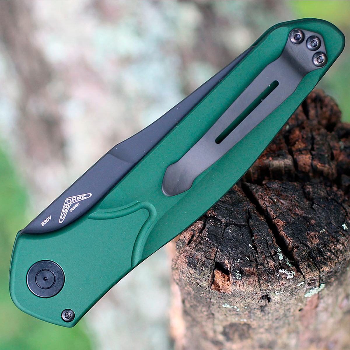 🔥Last Day Promo - 70% OFF 🦋9400 Osborne Auto - Green 6061-T6 Aluminum - CPM-S30V
