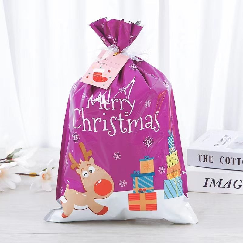 (🎄Early Christmas Sale-60% OFF)Drawstring Christmas Gift Bags, Buy 7 Get Extra 20% OFF