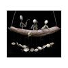 Last Day 50% OFF -Fishing Man Spoon Fish Sculpture Wind Chime