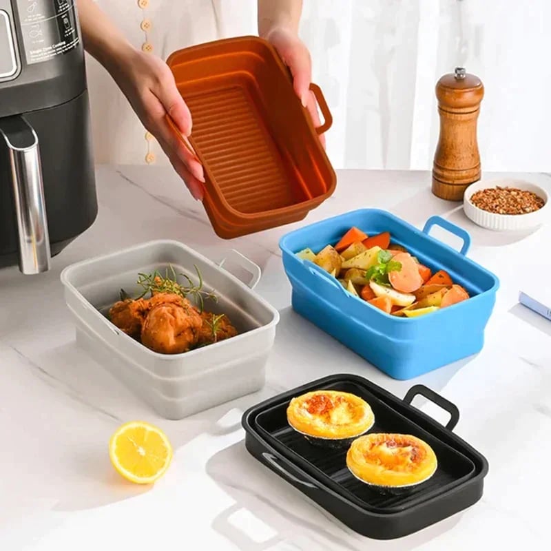 🔥Last Day Promotion - 50% OFF🎁Foldable Air Fryer Silicone Baking Tray