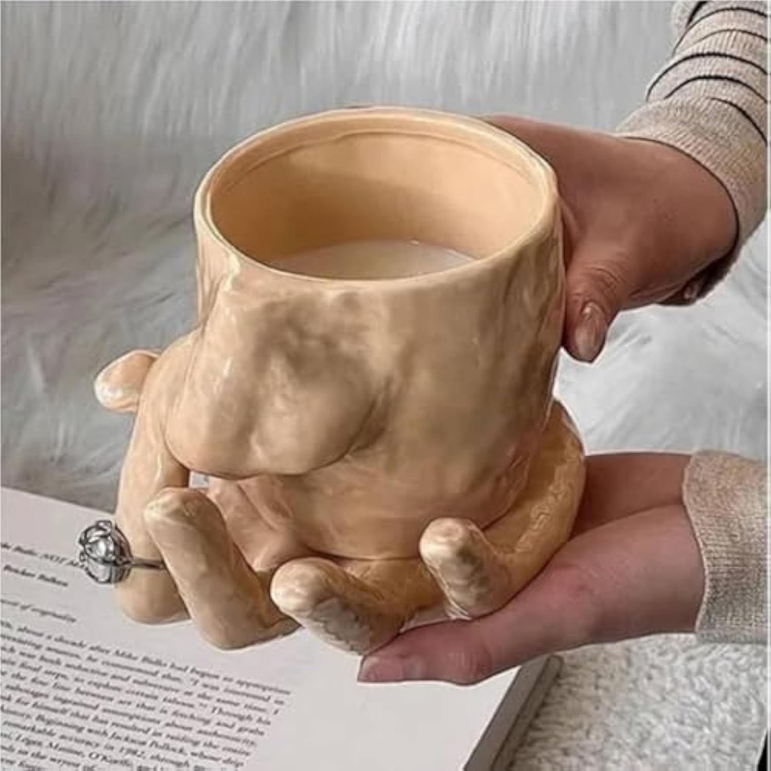 Nose Mug And Plate Set Funny Nose Mug Ring Holder