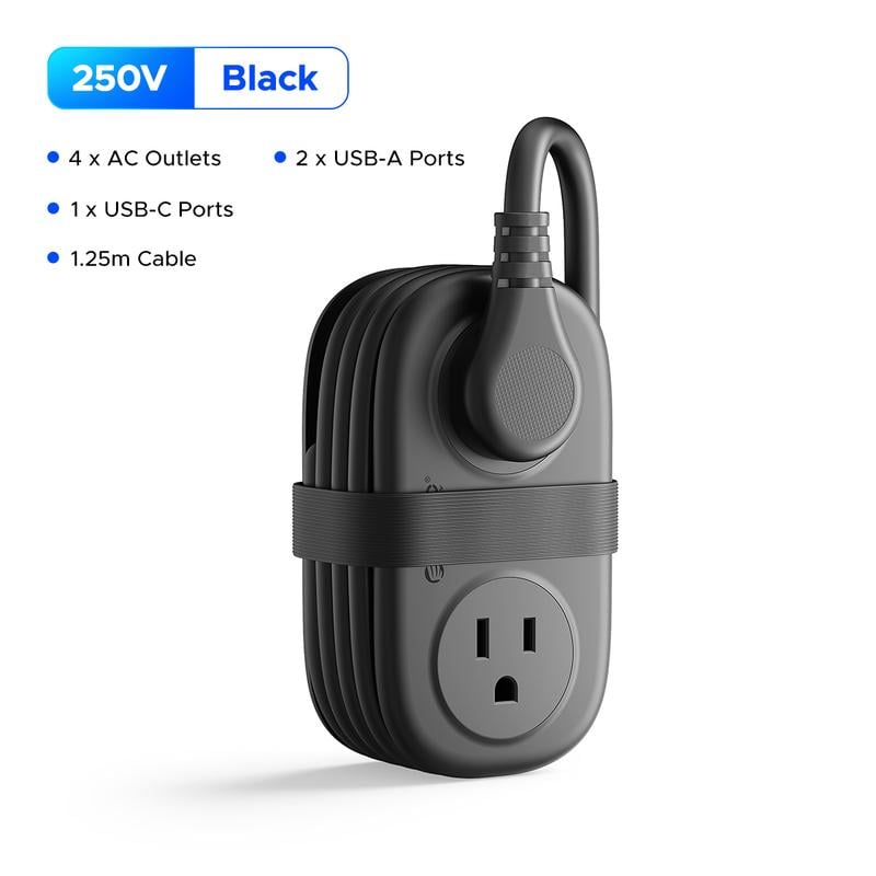 🎁TikTok Last Day Sale - 70% OFF🔥7 in 1  Power Strip, ORICO 4 Outlets 3 USB Ports