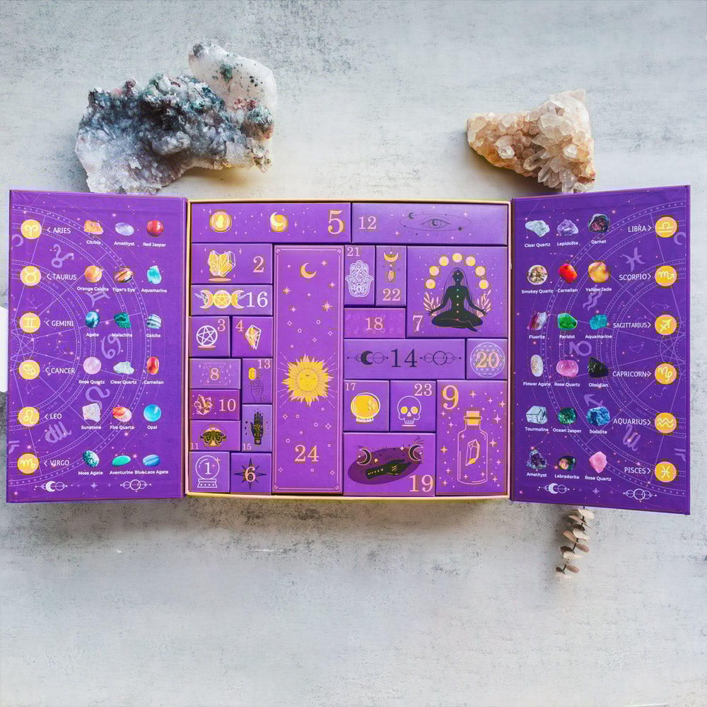 🔥2025 New Release 50% OFF - Reiki Crystal Halloween Countdown Gift Box