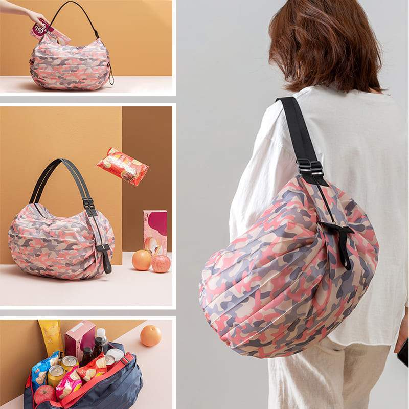 (🎉Mother's Day Sale 40%OFF)Foldable Travel One-shoulder Portable Shopping Bag