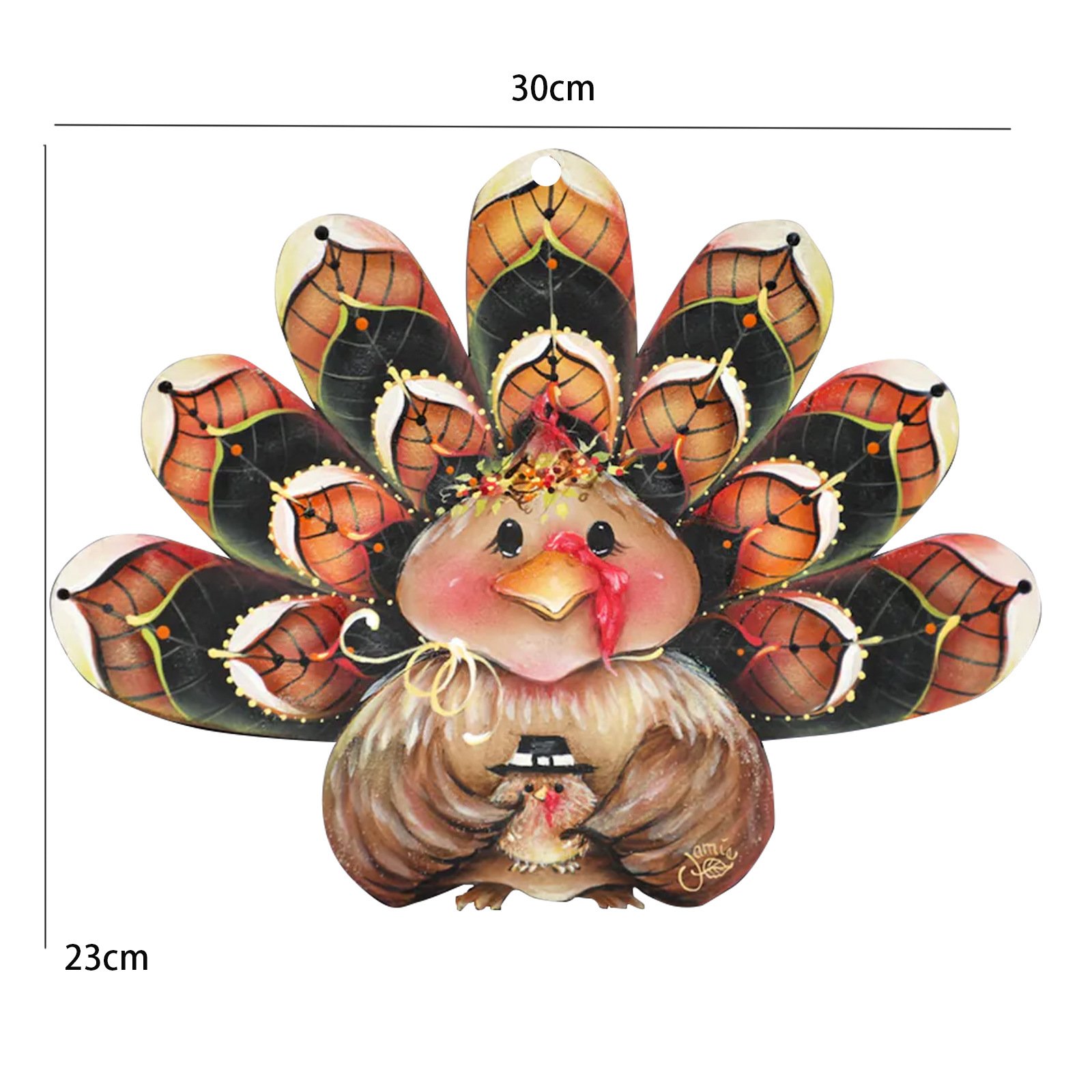 🔥Hot Sale 49% OFF-🦃Turkey Wreath Door Hanger 🍂Thanksgiving  Decor