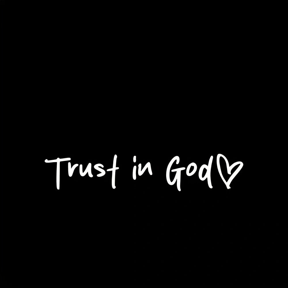 💥LAST DAY SALE 50% OFF💥Trust in God Car Rearview Mirror Sticker
